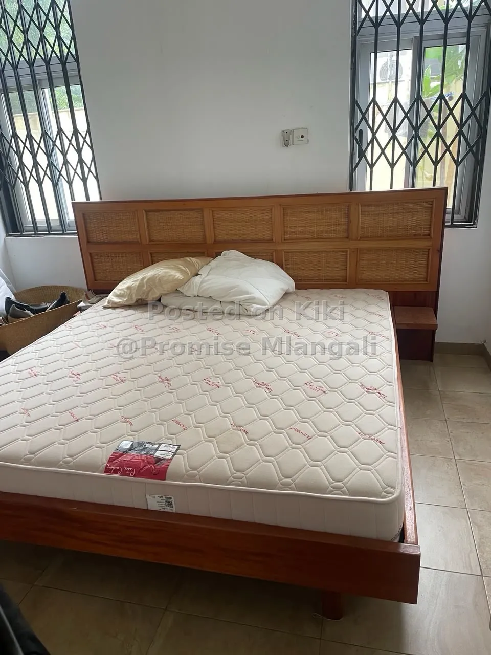 Solid Wooden Bed & Mattress for Sale – Excellent Condition