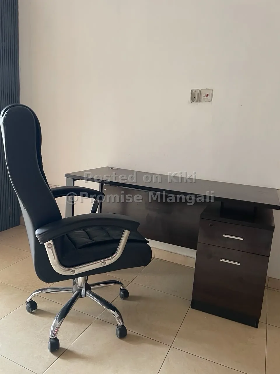 Office table and chair